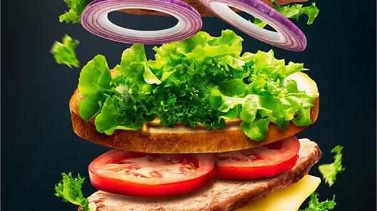 عکس همبرگر با کیفیت بالا