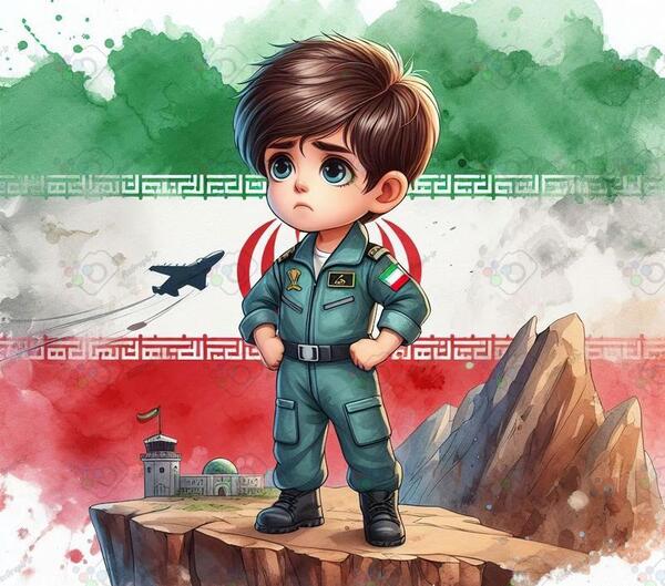 عکس پسر ایستاده کارتونی