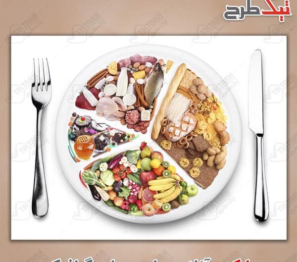 عکس با کیفیت هرم غذایی