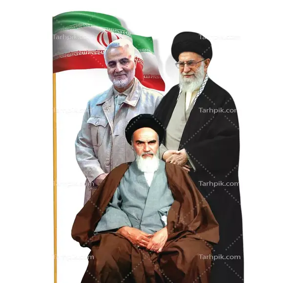 عکس سردار سلیمانی و امام