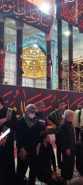 عکس سردار قاآنی با چادر