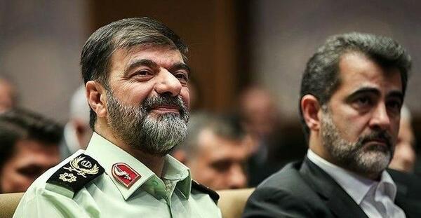 عکس سردار رادان با رهبری