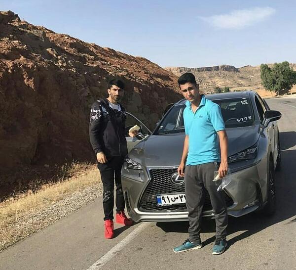 عکس داخل ماشین علیرضا بیرانوند