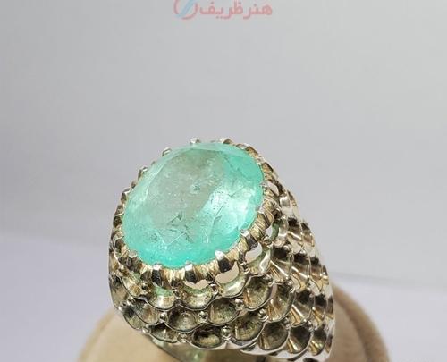 عکس انگشتر زمرد اصل مردانه