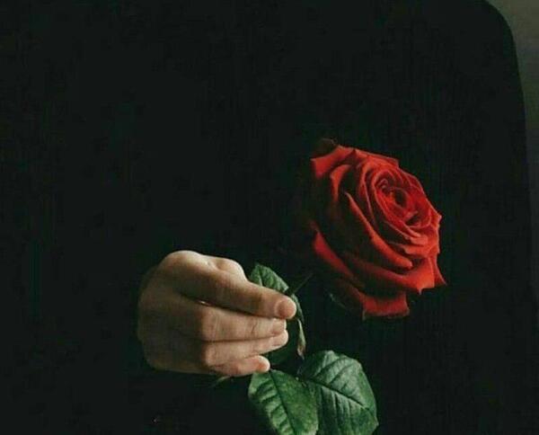عکس پروفایل مردانه با گل