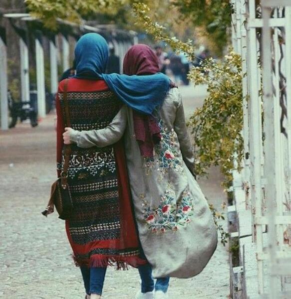 عکس پروفایل دو دوست چادری