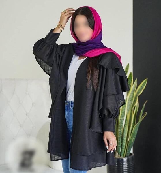 عکس مدل مانتو آستین پفی و مچی