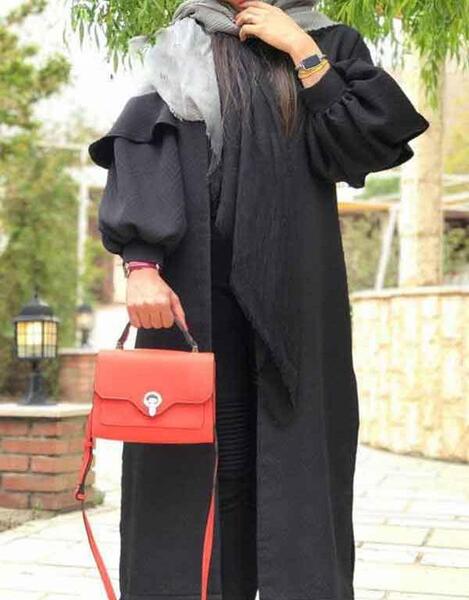 عکس مدل مانتو آستین پفی و مچی