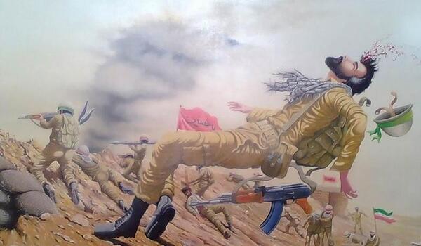 عکس نقاشی درباره دفاع مقدس