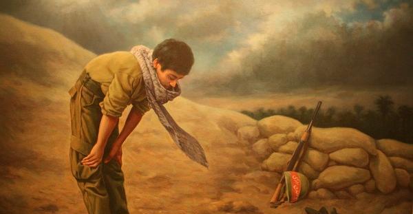 عکس نقاشی درباره دفاع مقدس