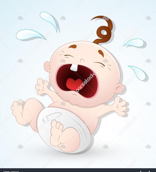 عکس کودک در حال گریه