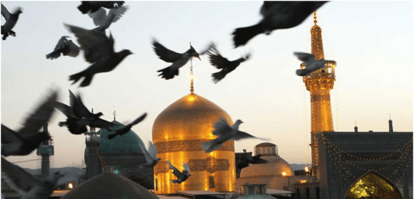 سلام صبح بخیر با عکس حرم امام رضا