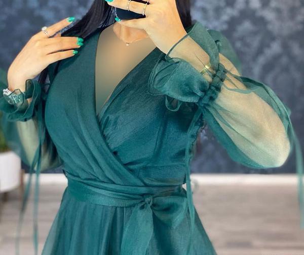 عکس لباس مجلسی آستین پفی اینستاگرام