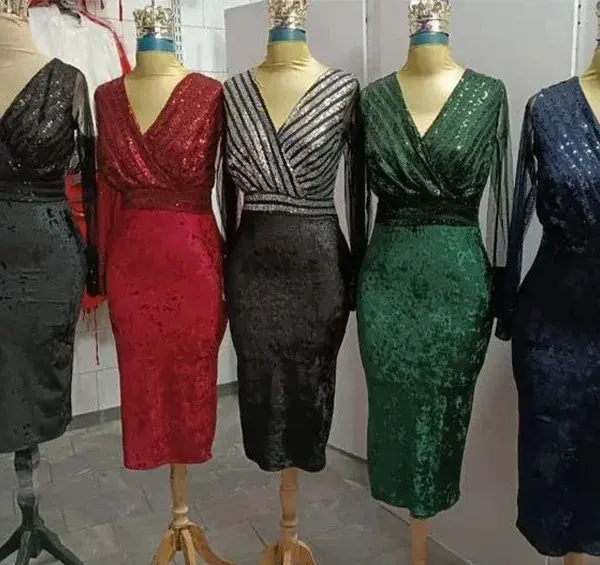 عکس لباس مجلسی ریون برای افراد چاق