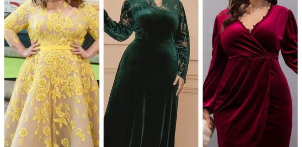 عکس لباس مجلسی خیلی شیک برای افراد چاق