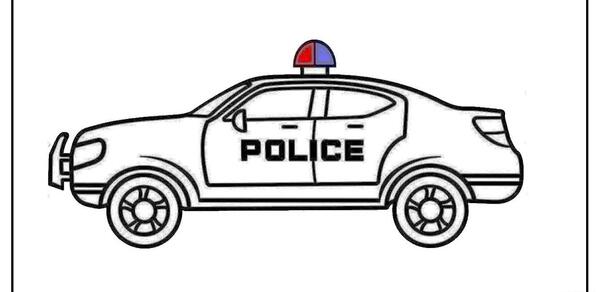 عکس نقاشی ماشین پلیس