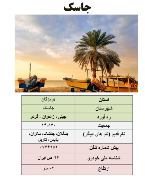 عکس شهر بندر جاسک