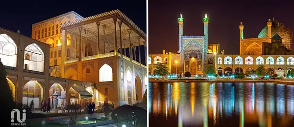 عکس جاهای دیدنی اصفهان در شب