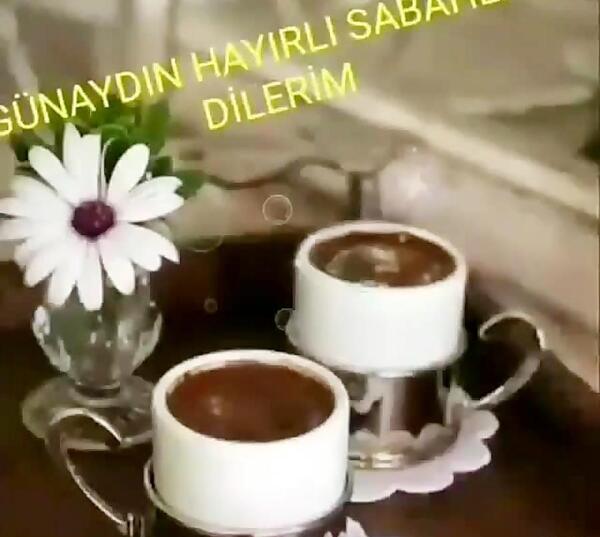 عکس استوری صبح بخیر شاد ترکی