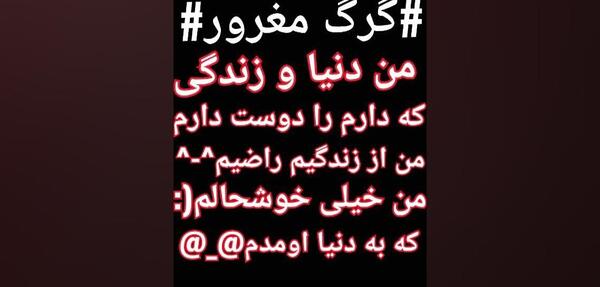 عکس استوری گرگ مغرور