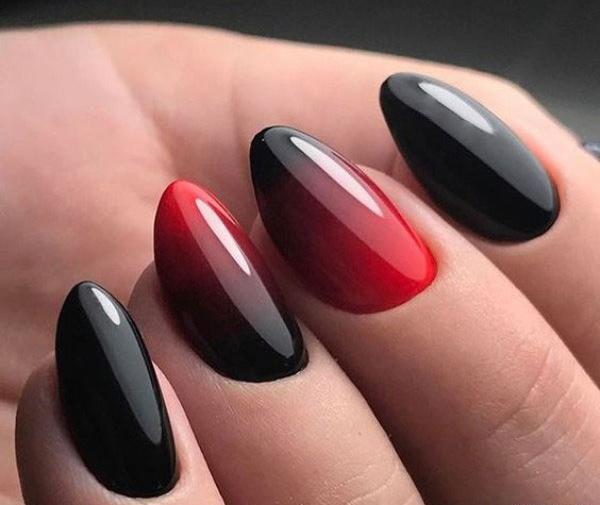 عکس ناخن امبره قرمز