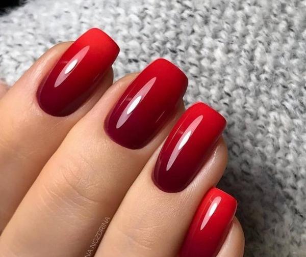 عکس ناخن امبره قرمز