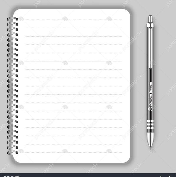 عکس دفترچه سفید