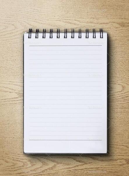 عکس دفترچه سفید
