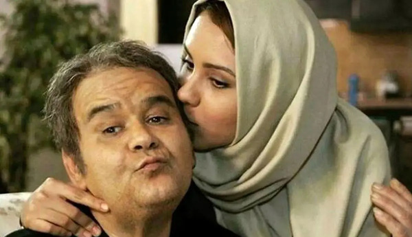 عکس اکبر عبدی با معین