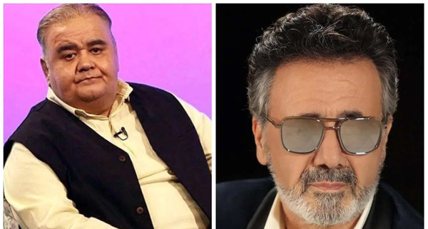 عکس اکبر عبدی با معین