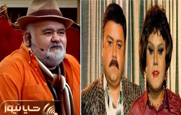 عکس اکبر عبدی با معین