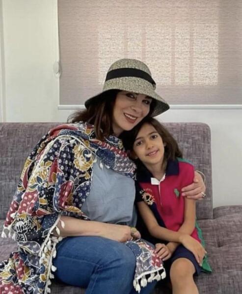 عکس همسر و فرزند افسانه بایگان