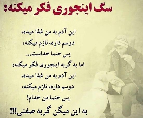 عکس نوشته سگ صفت