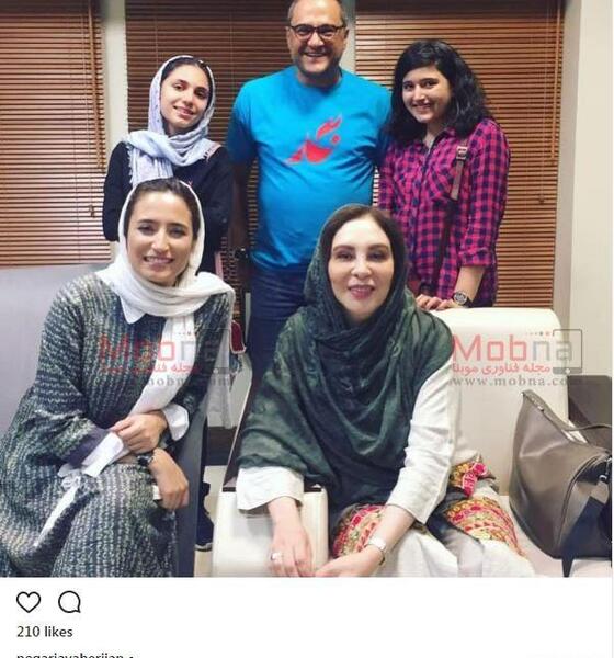 عکس بازیگر افسانه بایگان و همسرش