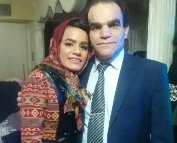 عکس اصغر حیدری ودخترش