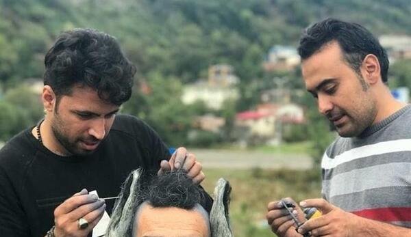 حیدری عکس اصغر باکردار و همسرش