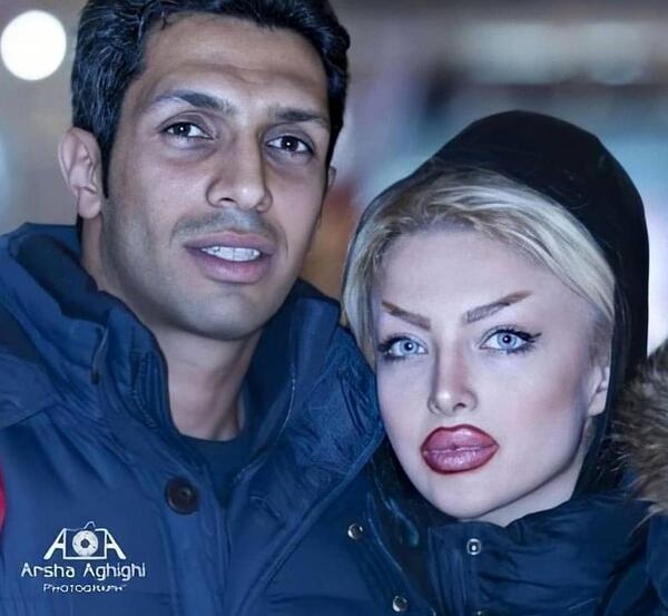 حیدری عکس اصغر باکردار و همسرش