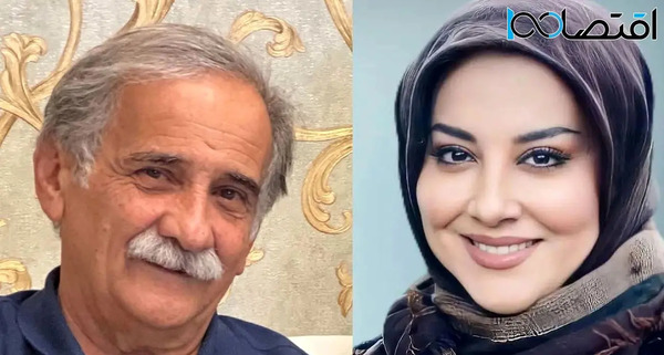 عکس اشا محرابی با پدرش
