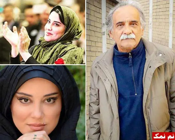 عکس اشا محرابی با پدرش