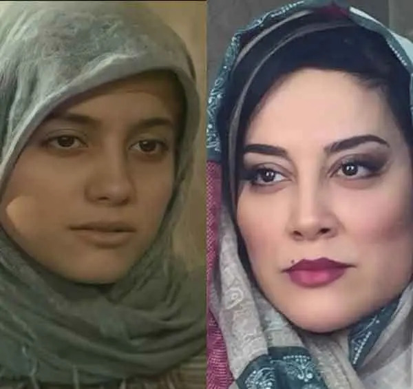 عکس اشا محرابی با پدرش