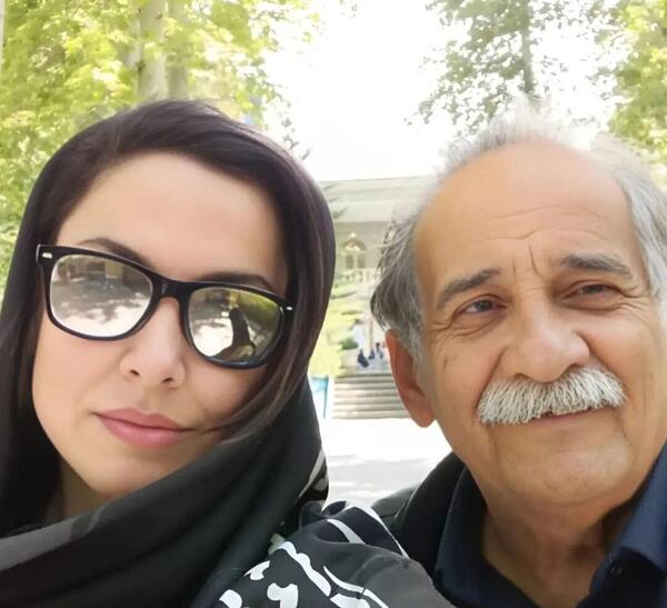 عکس بازیگر اسماعیل محرابی و همسرش