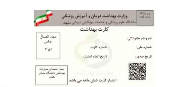عکس کارت گروه خونی