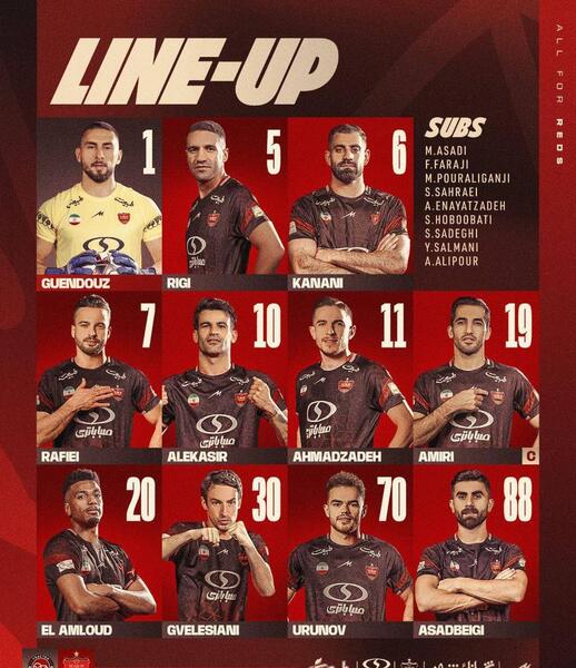عکس تیمی پرسپولیس ۱۴۰۳