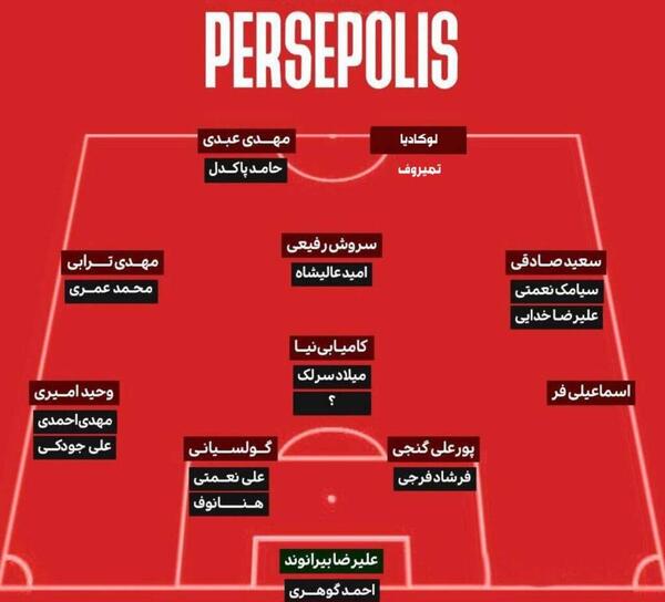 عکس تیم پرسپولیس جدید ۱۴۰۲