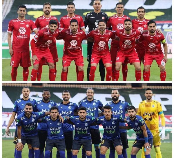 عکس تیم استقلال و پرسپولیس کنار هم