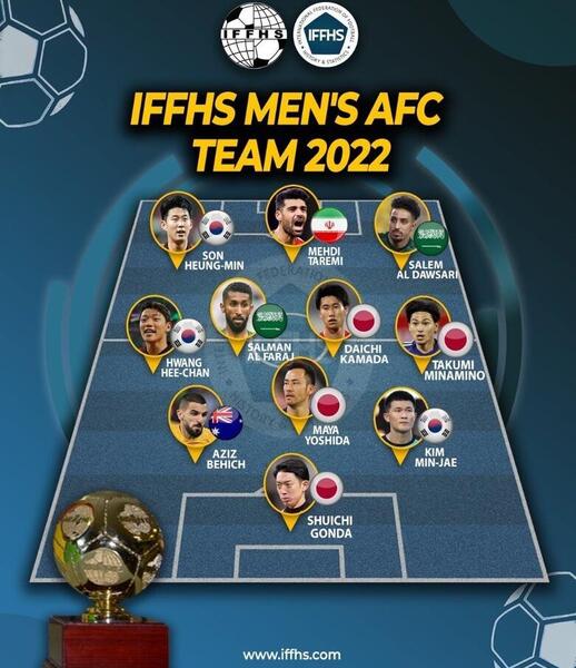 عکس تیم منتخب آسیا