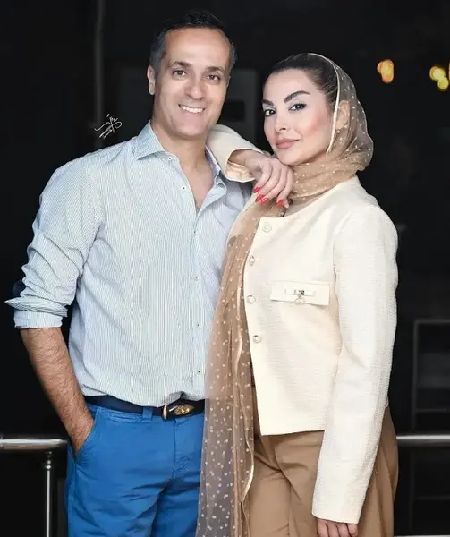 عکس احمد مهران فر و همسرش