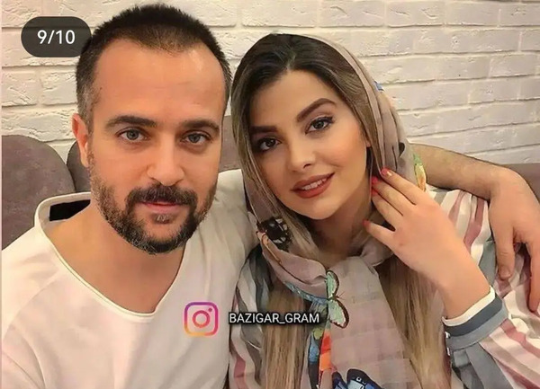 عکس احمد مهران فر و همسرش
