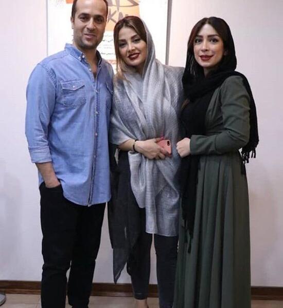 عکس احمد مهران فر با همسرش