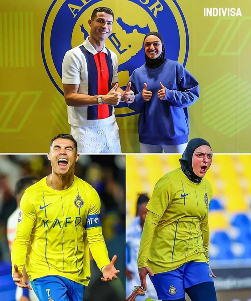 عکس تیم رونالدو در النصر